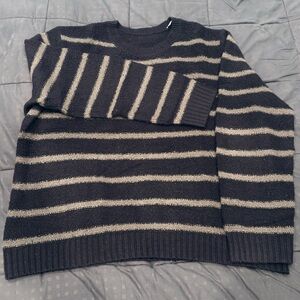 Striped Black and Brown Men's Vince Sweater